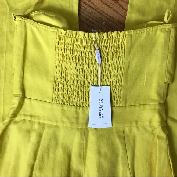 Derek Lam Alene Tie-Front Strapless Jumpsuit NWT - Picture 9 of 9